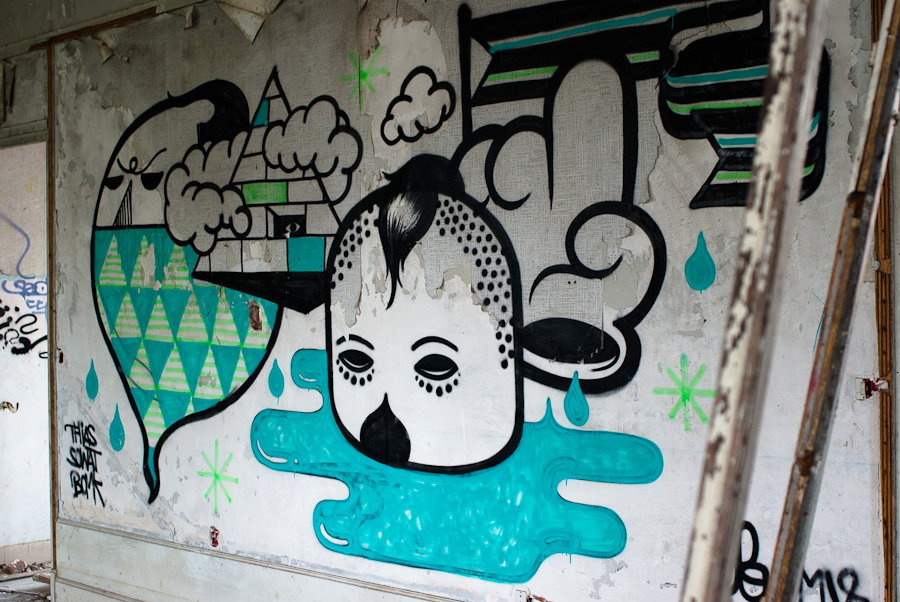 Graff by BLO Graff réalisé par BLO membre du collectif Da Mental Vaporz