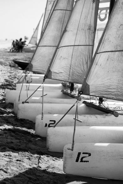 Catamarans sur la plage (port de Goisil)