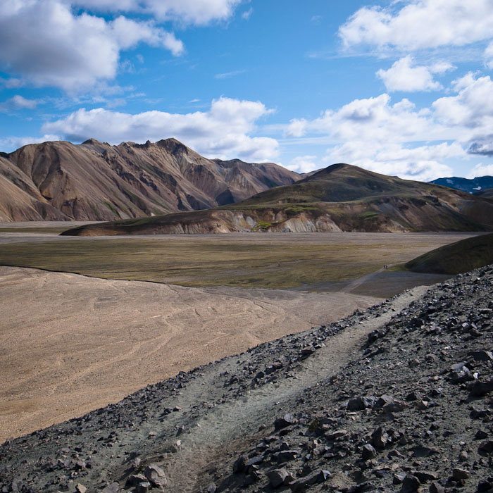 Sur le chemin du Bláhnúkur, Landmannalaugar