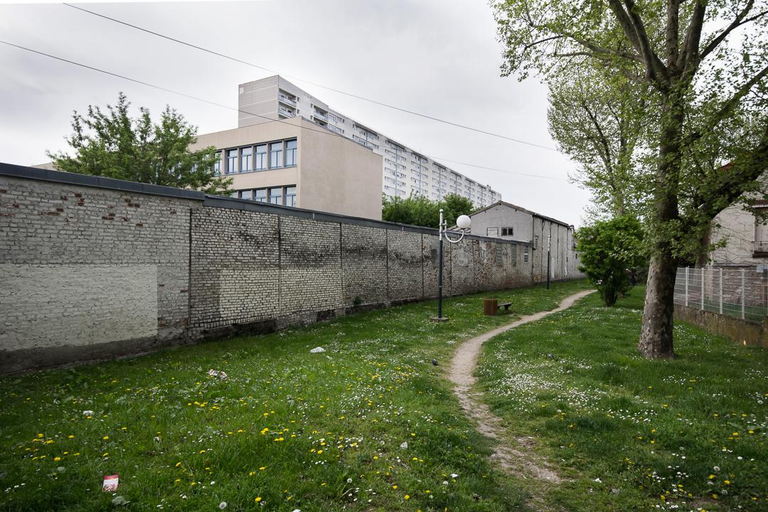 Avenue Henri Barbusse, Bagneux L'emplacement de la future station de métro ligne 4 avenue Henri Barbusse à Bagneux