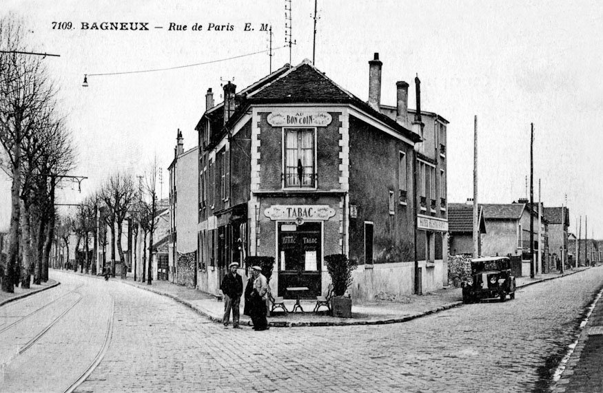 Le bar "Au bon coin", Bagneux, photographie datée entre 1920 et 1940