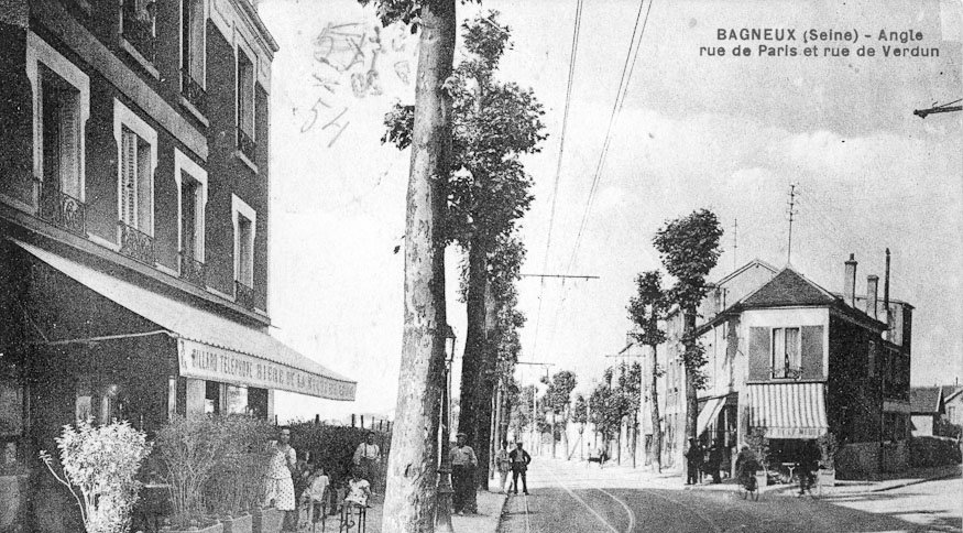 Rue de Paris, Bagneux, photo datée entre 1930 et 1940.