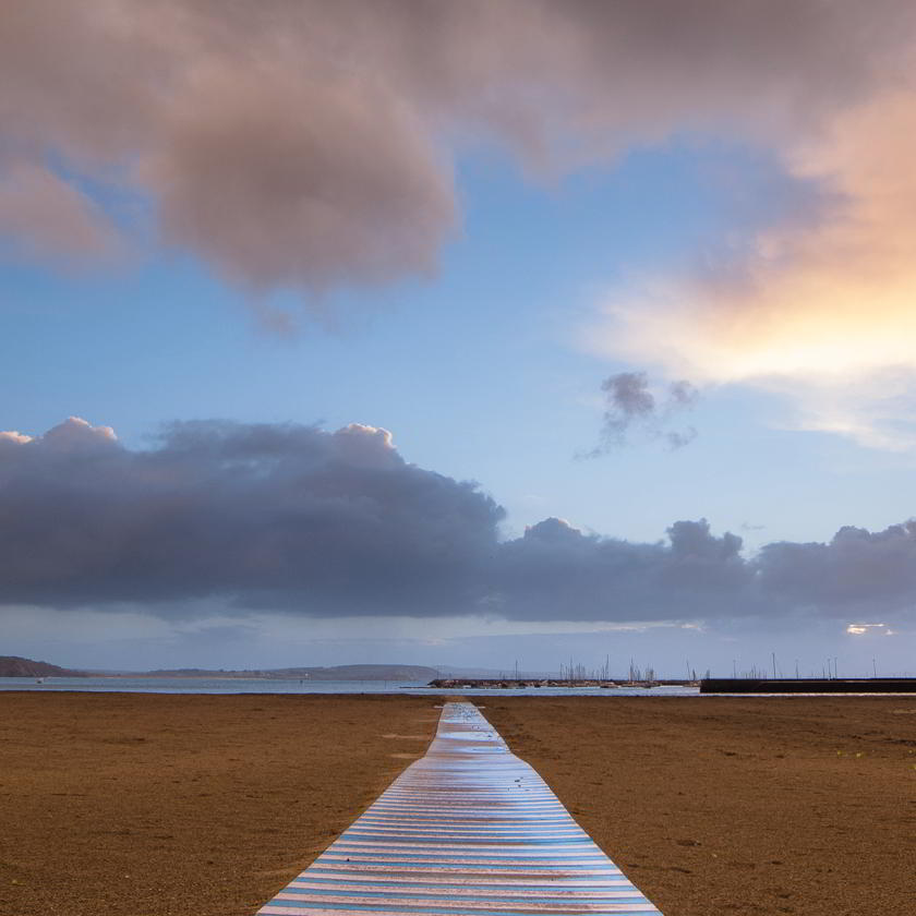 La chemin vers la mer. Finistère, 2010. 