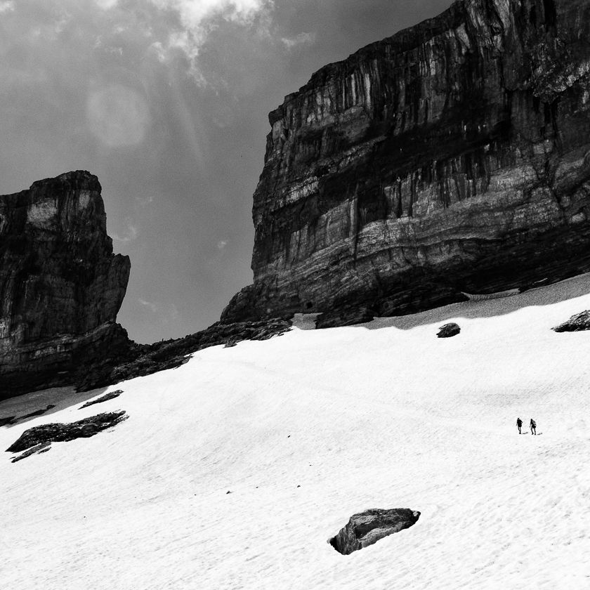 Montée vers la brèche de Roland