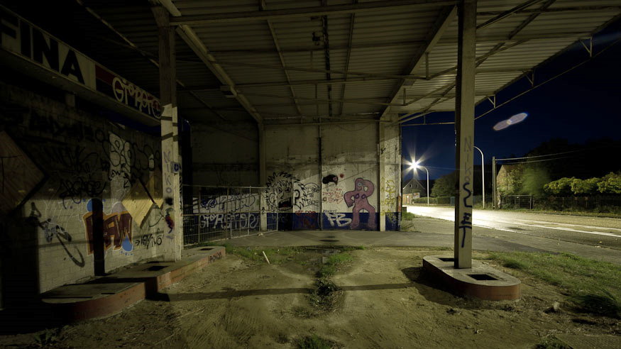 Une station essence abandonnée 