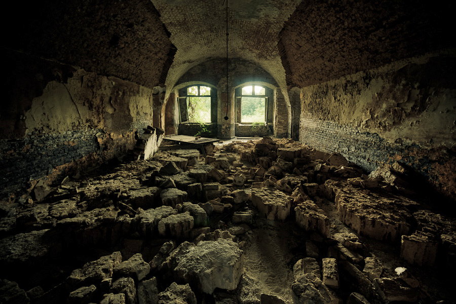 Le ciel s'est écroulé dans une casemate, fort de la Chartreuse 