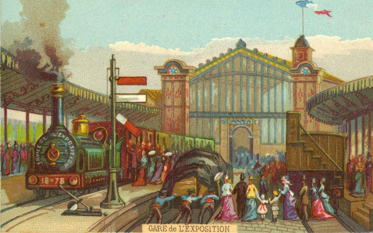 Gare de l'exposition universelle de 1878 