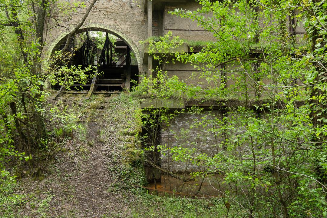 Entrée de l'ancien puit en 2017 